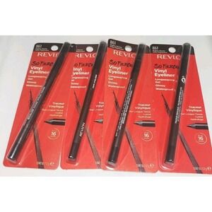 4x Revlon 16hr So Fierce Vinyl Eye Liner #861 Mighty Mocha 0.42oz Ea.